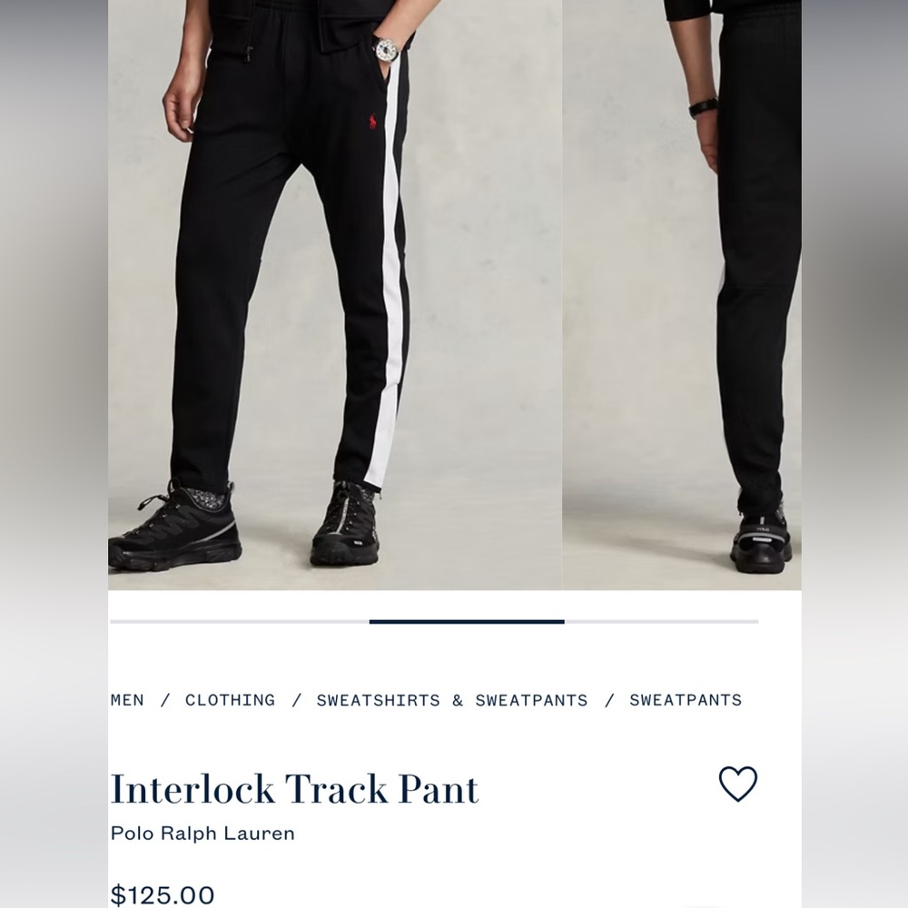 Polo interlock sweat pants brand new